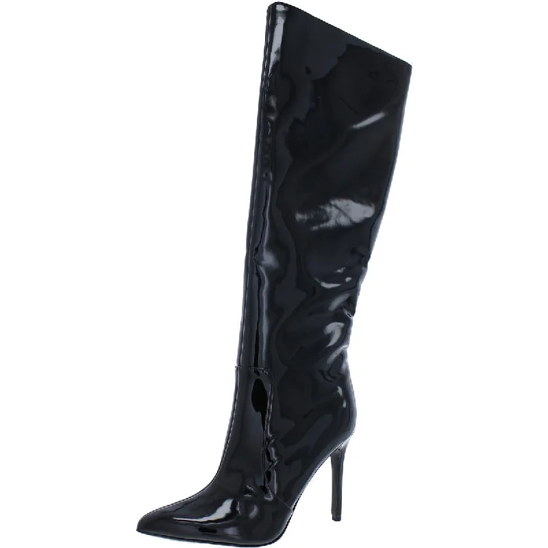 Nine West Womens Taler 3 Zipper Pull-on Knee-High Boots