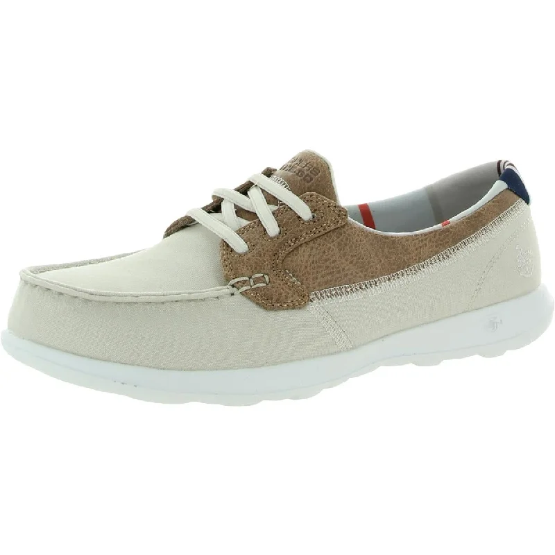 Playa Vista Womens Canvas Lightweight Boat Shoes