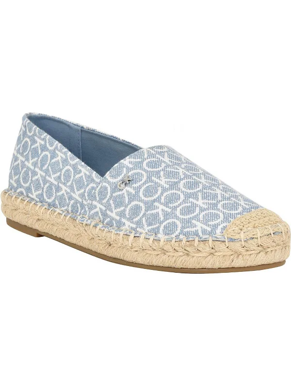 Popular2 Womens Logo Slip On Espadrilles