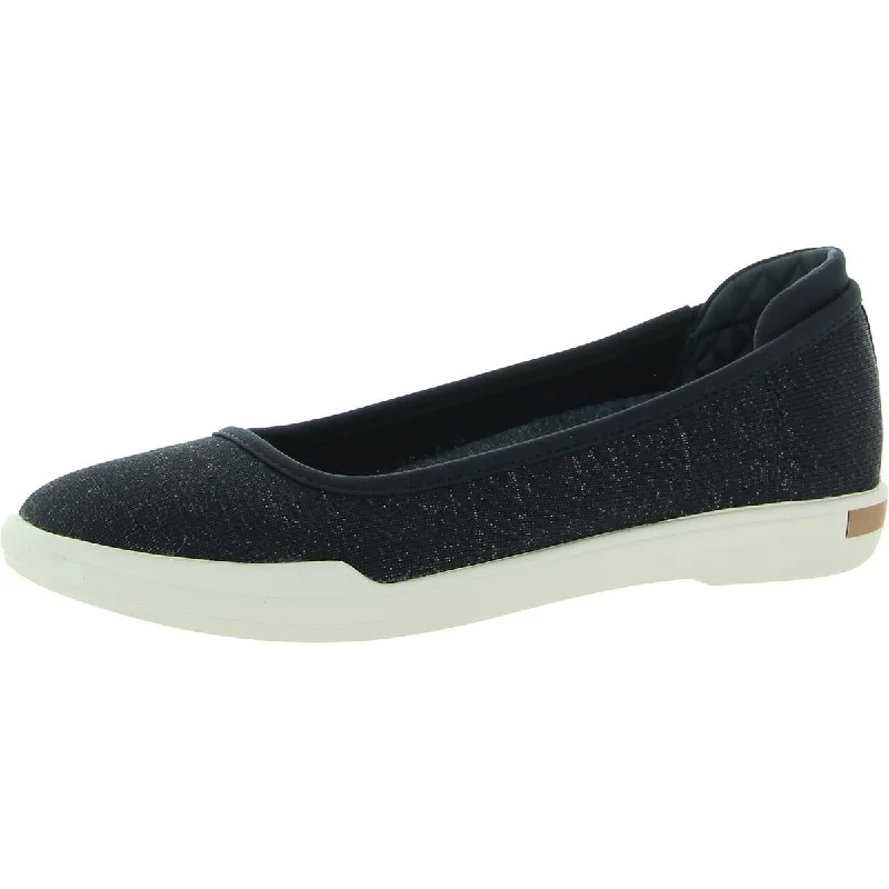 Rise Knit Womens Knit Slip On Ballet Flats