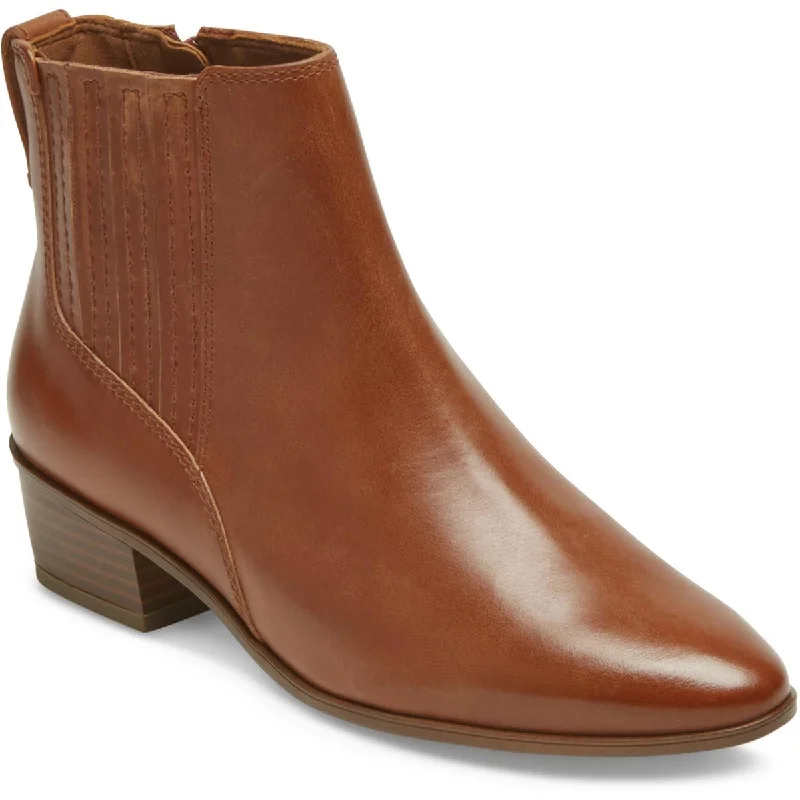 Rockport Womens Geovana Leather Booties Ankle Boots