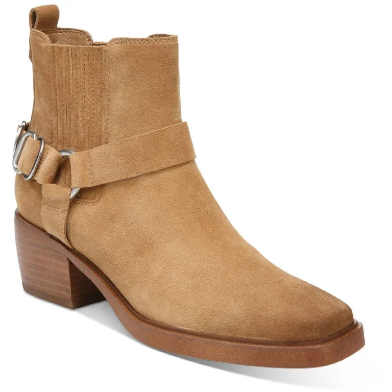 Sam Edelman Womens Bellamie Suede Harness Ankle Boots