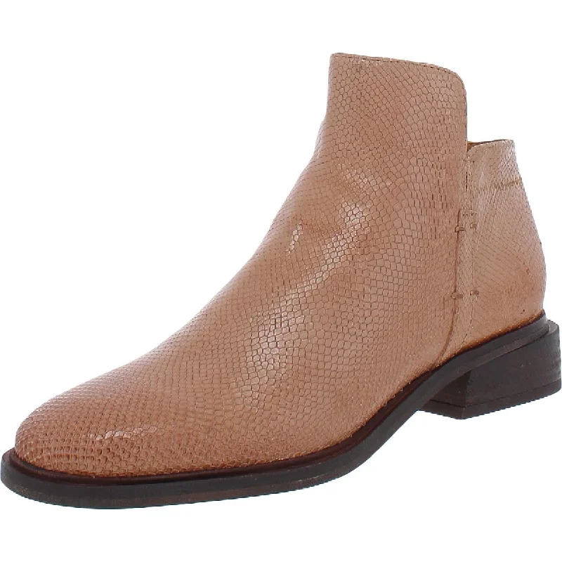 Franco Sarto Womens Napoli Leather Zip Up Booties