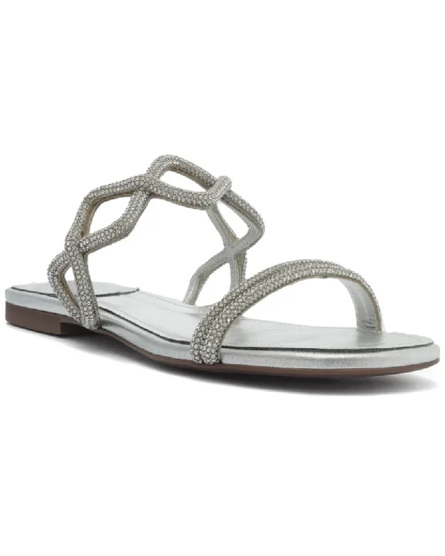 Elegant Fashion Offers SCHUTZ Arabella Flat Glam Leather Flat