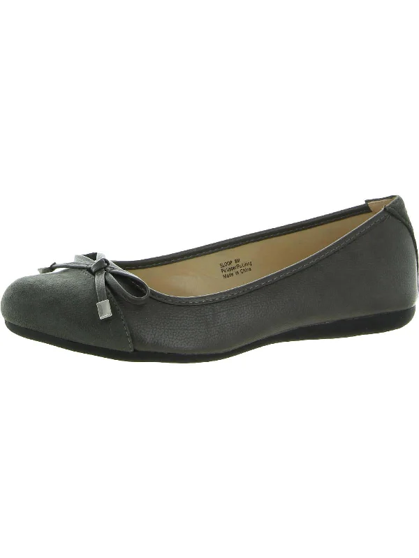 Sloop Womens Faux Leather Dressy Ballet Flats