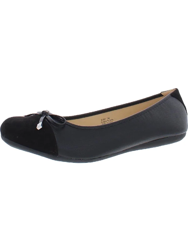 Sloop Womens Faux leather Round Toe Ballet Flats