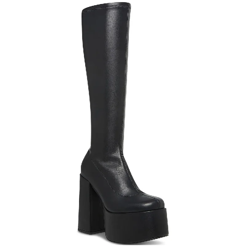 Steve Madden Womens Cray Stretch Knee-High Boots