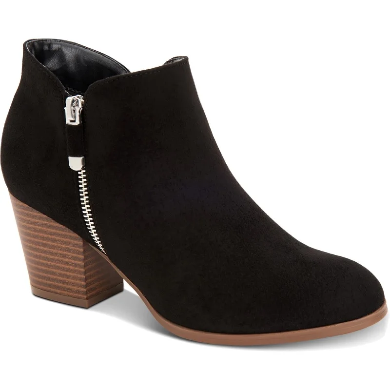 Style & Co. Womens Masrinaa Block Heel Booties