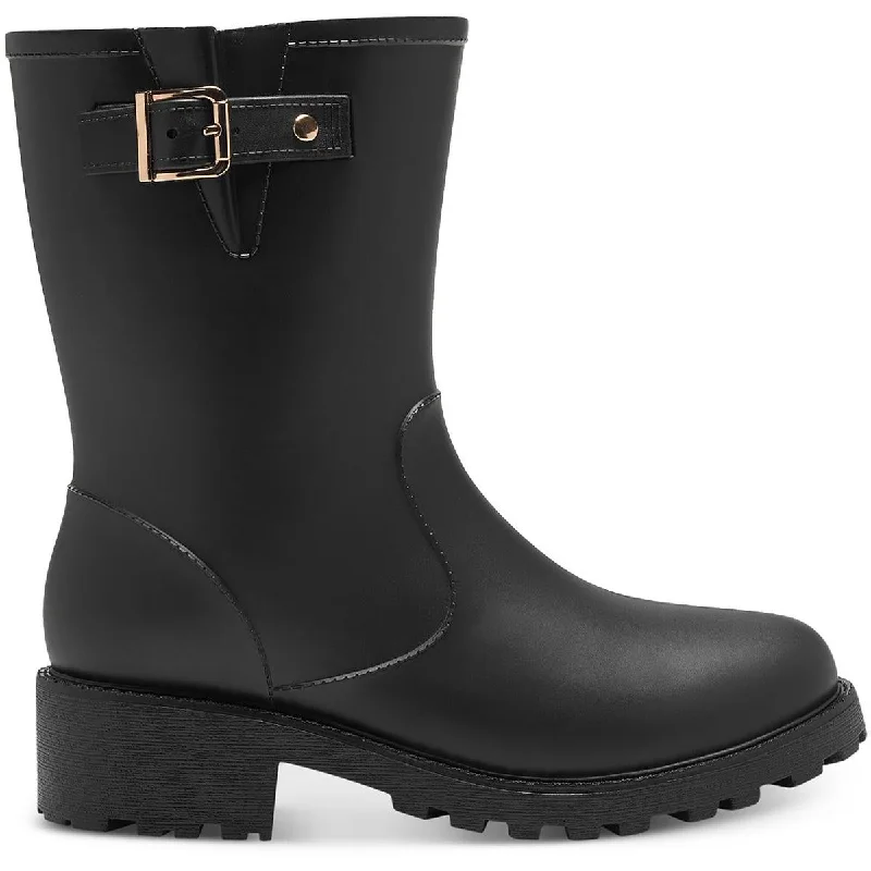 Style & Co. Womens Millyy Rubber Adjustable Rain Boots