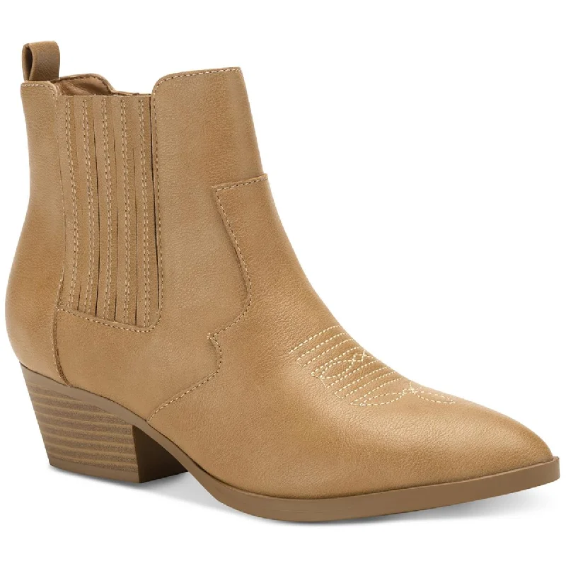 Sun + Stone Womens Grangerr Stretch Ankle Boots