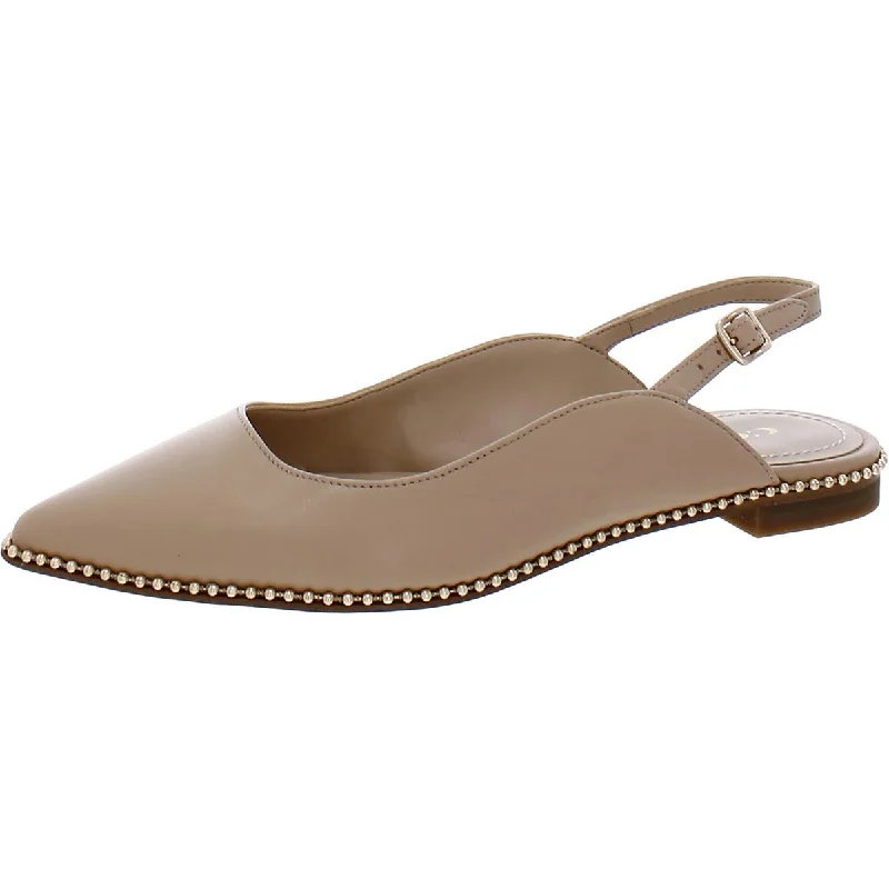 Vae Womens Leather Slip-On Slingbacks