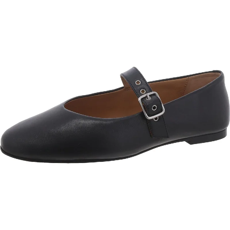 Womens Leather Adjustable Mary Janes