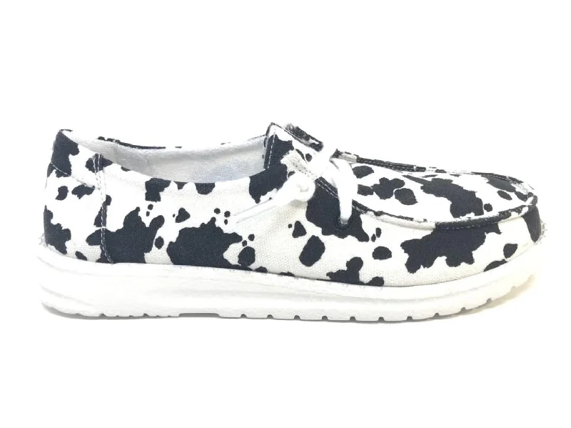 Women's Milk It 2 Cow Slip-On Shoes In Black/white