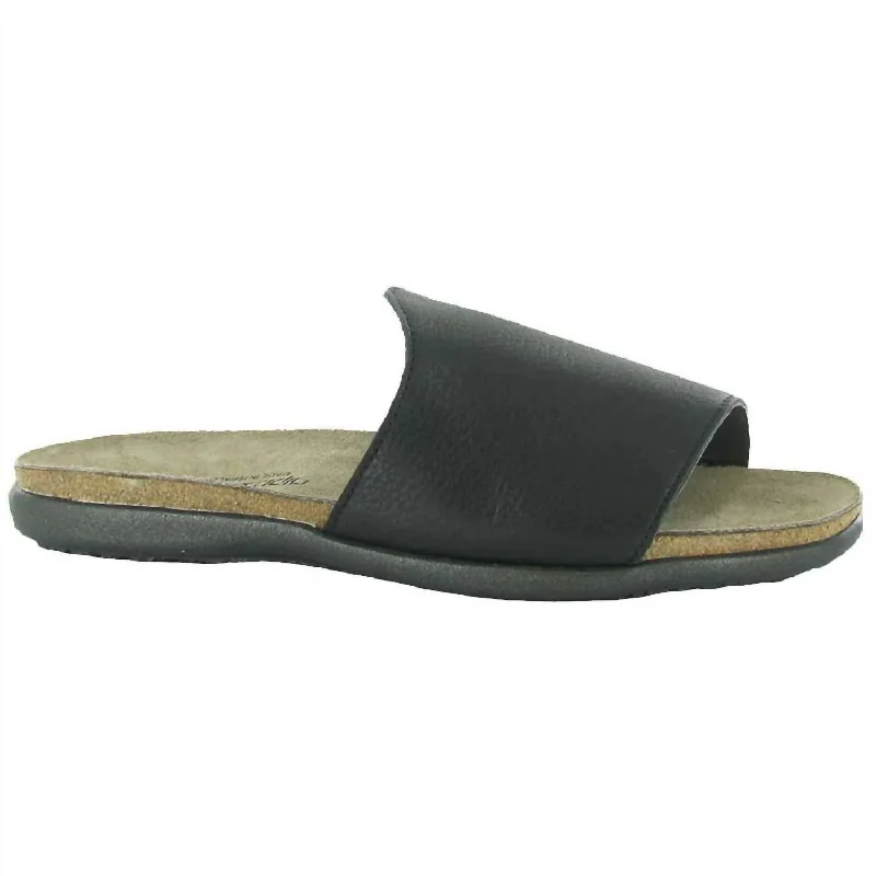 Imeless Style Women's Skylar Sandal In Soft Black Leather