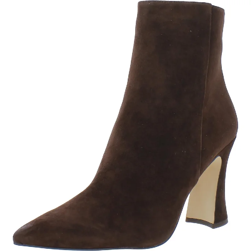 Cozy Chic Promotions Coach Womens Carter Suede Pointed Toe Booties