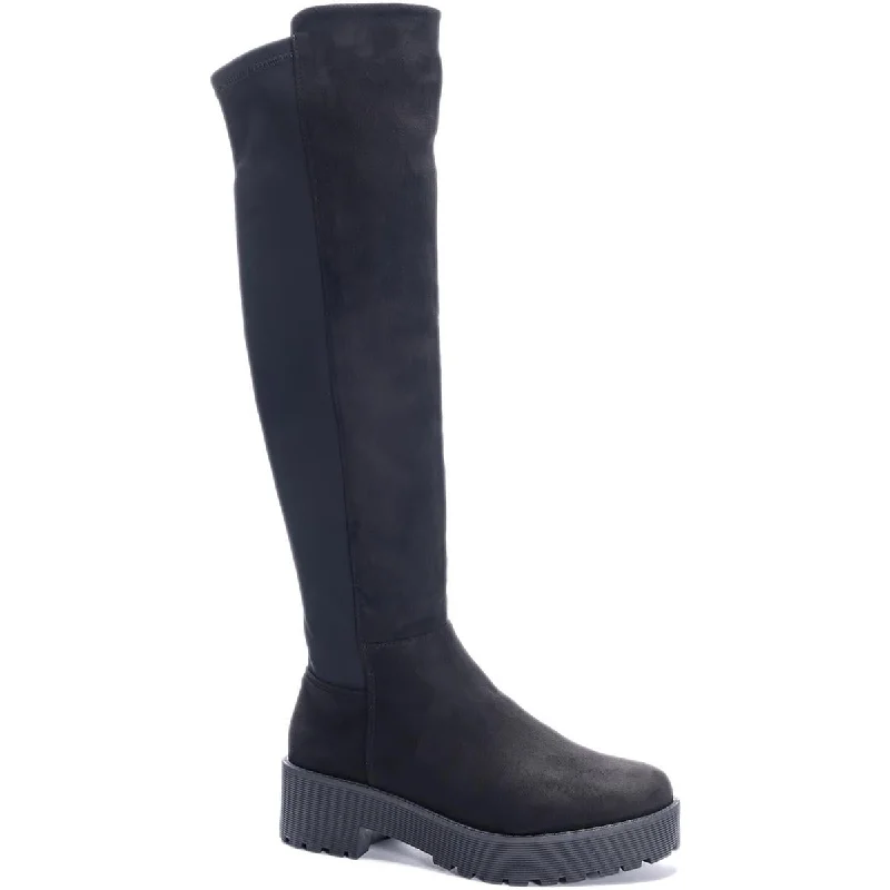 Fashion Forward Dirty Laundry Womens MabellineWC Faux Suede Knee-High Boots