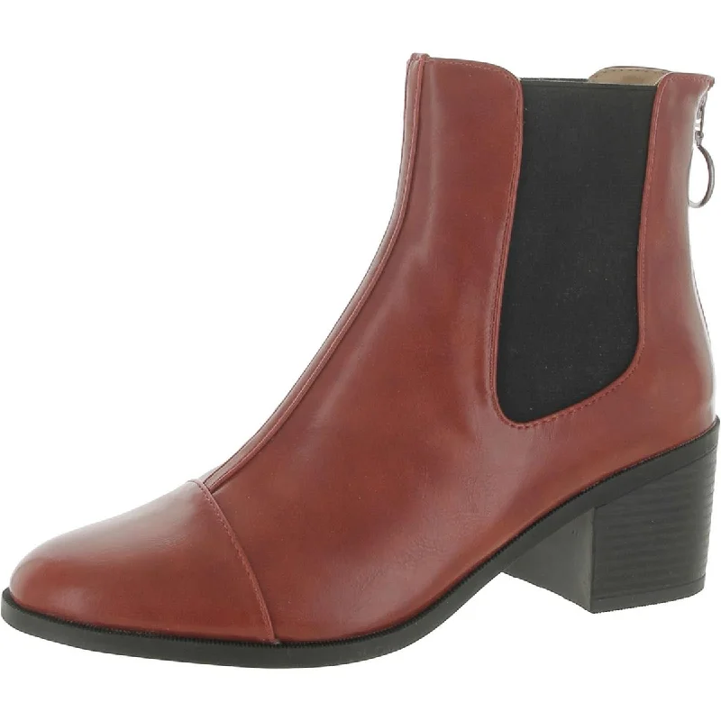 Fresh Fashion Discounts Journee Collection Womens Faux Leather Pull On Ankle Boots