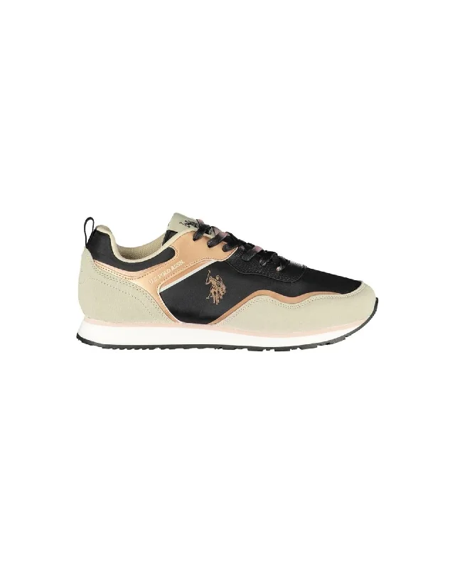 U.S. POLO ASSN. US POLO ASSN Mens Classic Sneaker BlackBeige