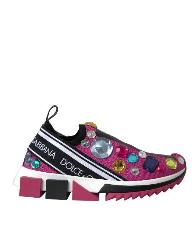 Dolce & Gabbana  Portofino Crystal-Embellished Sneakers