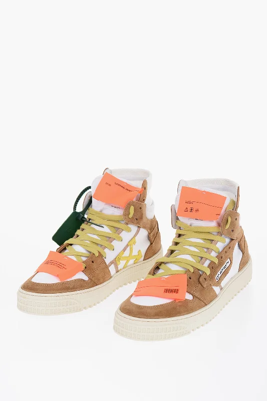 Off-White Suede Detail OFF COURT Canvas Sneakers 35 Shoes EU