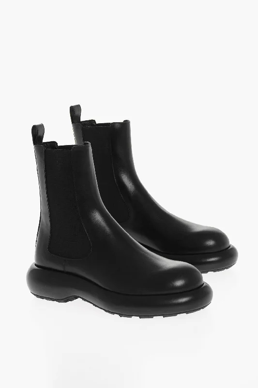 Jil Sander Leather Chelsea Boots 36 Shoes EU