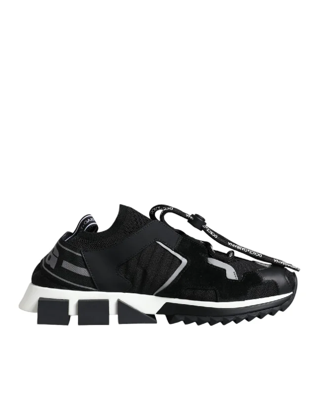 Dolce & Gabbana Mesh Sorrento Trekking Sneakers with Ridged Rubber Sole