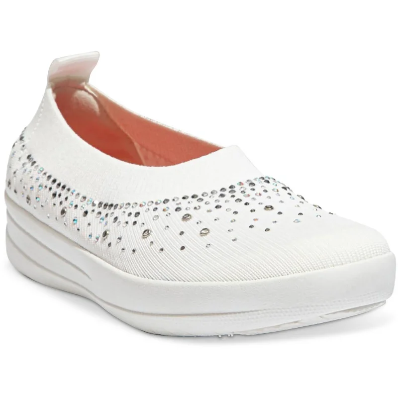 Uberknit Womens Ballerinas Lightweigh Slip-On Sneakers