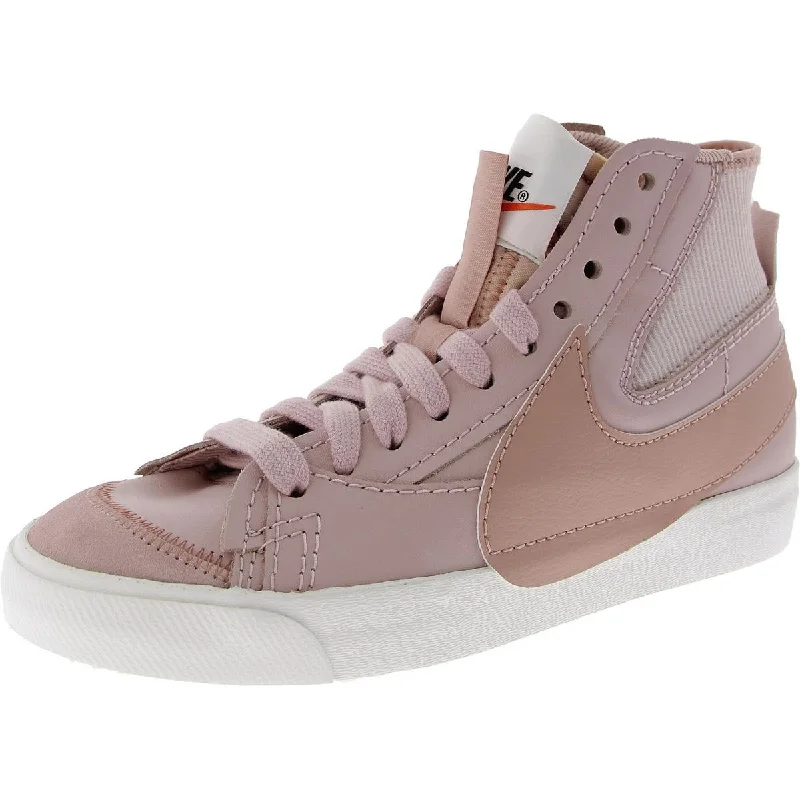 BLAZER MID 77 JUMBO Womens Faux Leather Trainer High-Top Sneakers