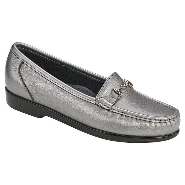 SAS Metro Loafer Pewter Leather (Women's)