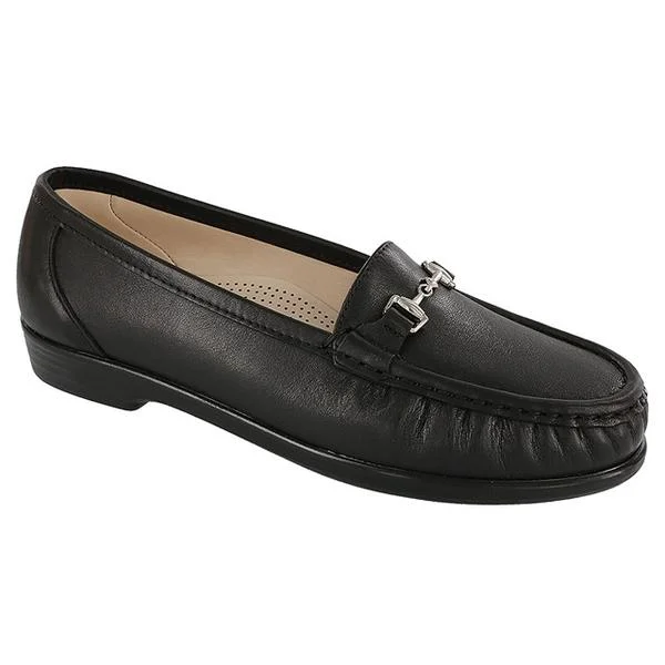 SAS Metro Loafer Black Leather (Women's)