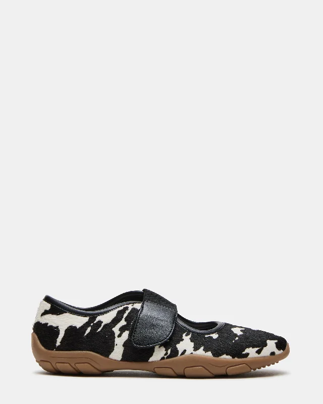 SCOOTER BLACK COW PRINT